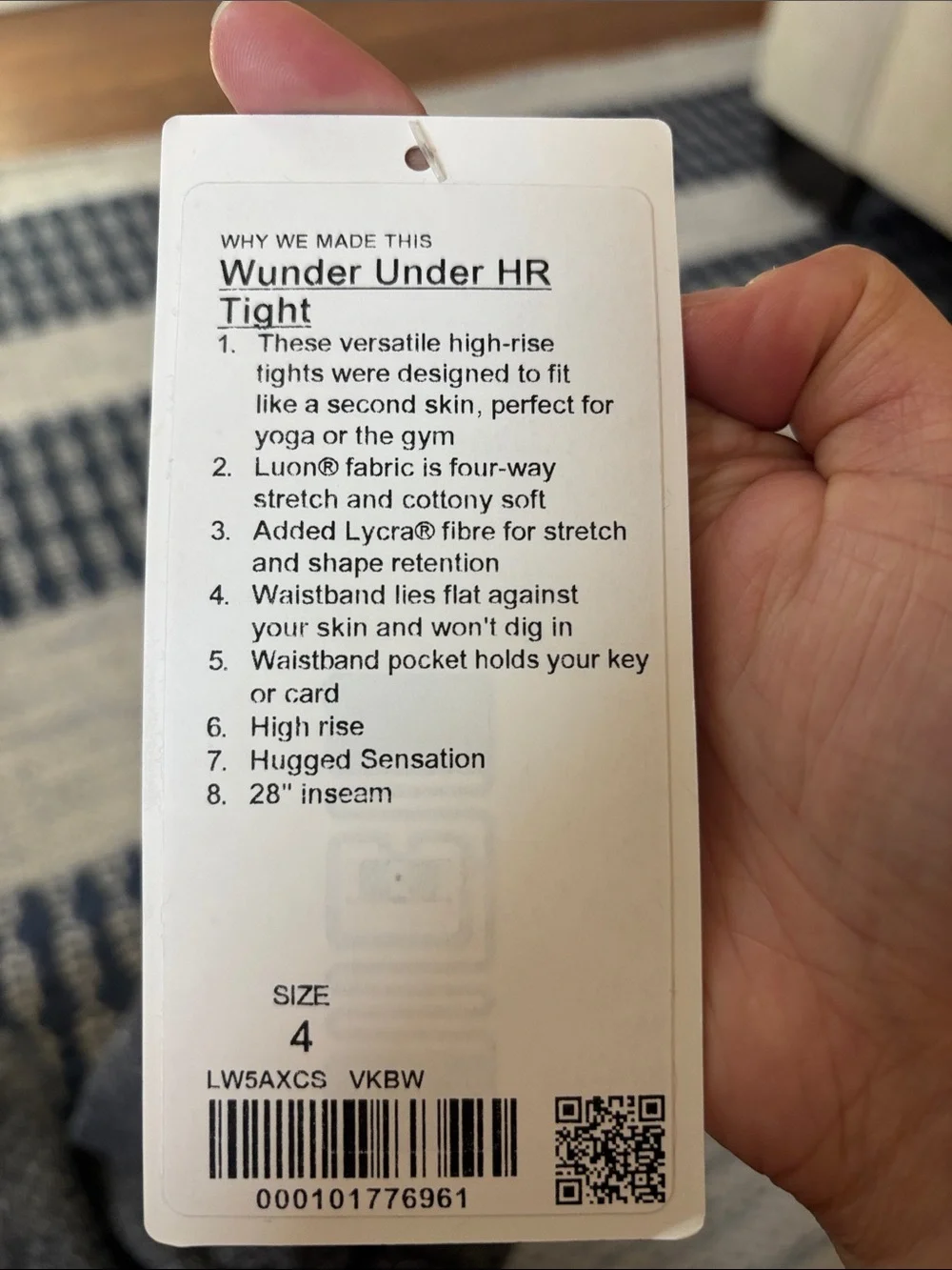 NWT Lululemon Wunder under tights